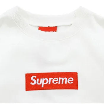 シュプリーム  BOX LOGO クルーネックパーカー ホワイト