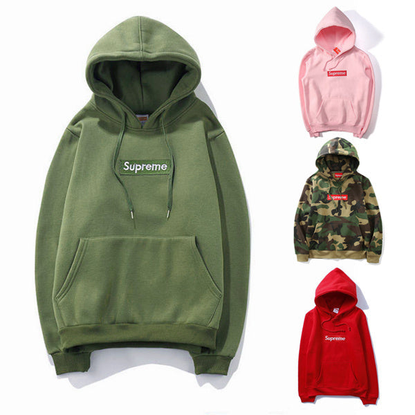Supreme ロゴ フード付きセーター