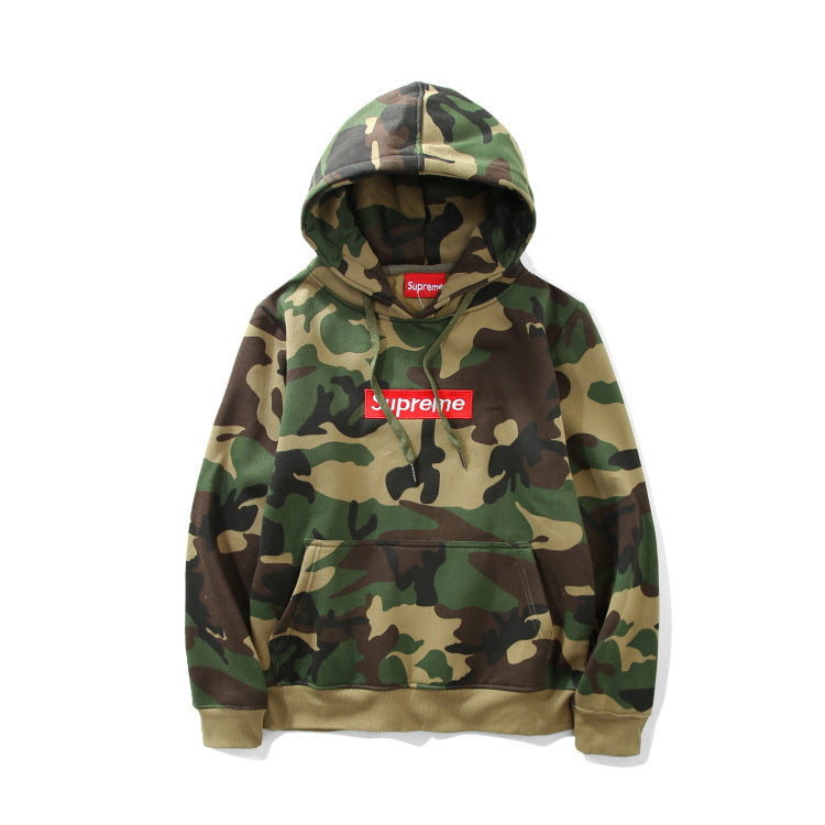 Supreme ロゴ フード付きセーター