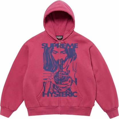 Supreme × HYSTERIC GLAMOUR サーマル裏地 ジップアップパーカー