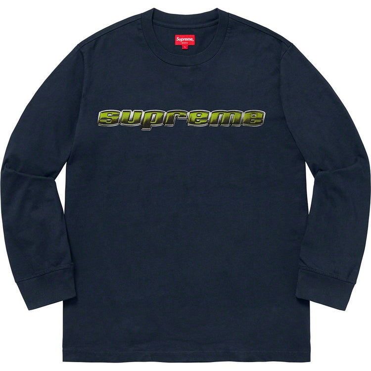 Supreme クロームロゴ 長袖Tシャツ