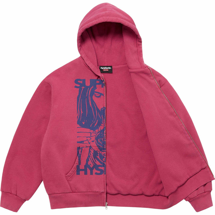 Supreme × HYSTERIC GLAMOUR サーマル裏地 ジップアップパーカー