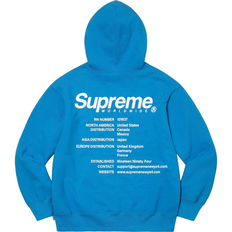Supreme ワールドワイド スウェットパーカー