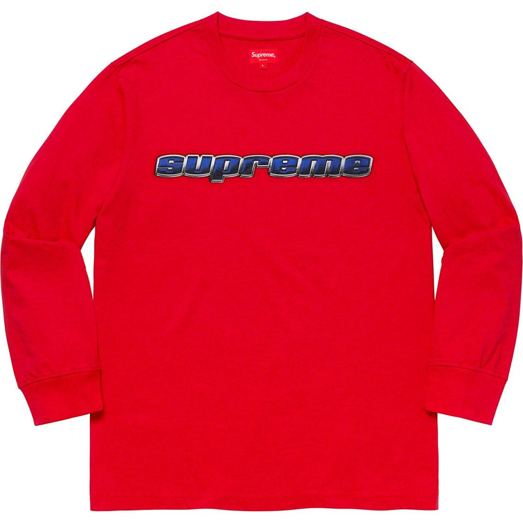 Supreme クロームロゴ 長袖Tシャツ