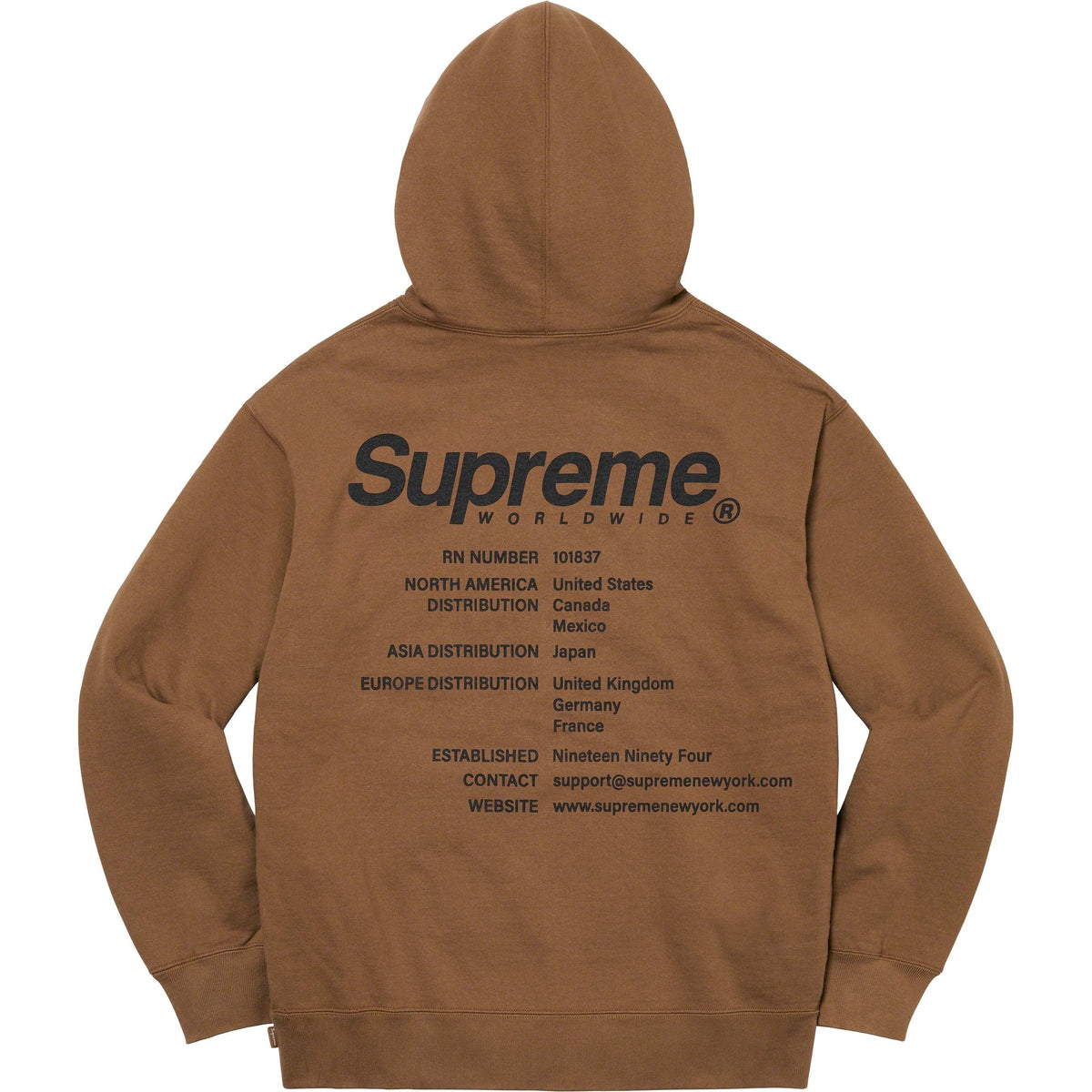 Supreme ワールドワイド スウェットパーカー