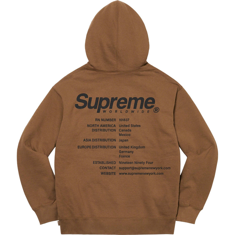 Supreme ワールドワイド スウェットパーカー