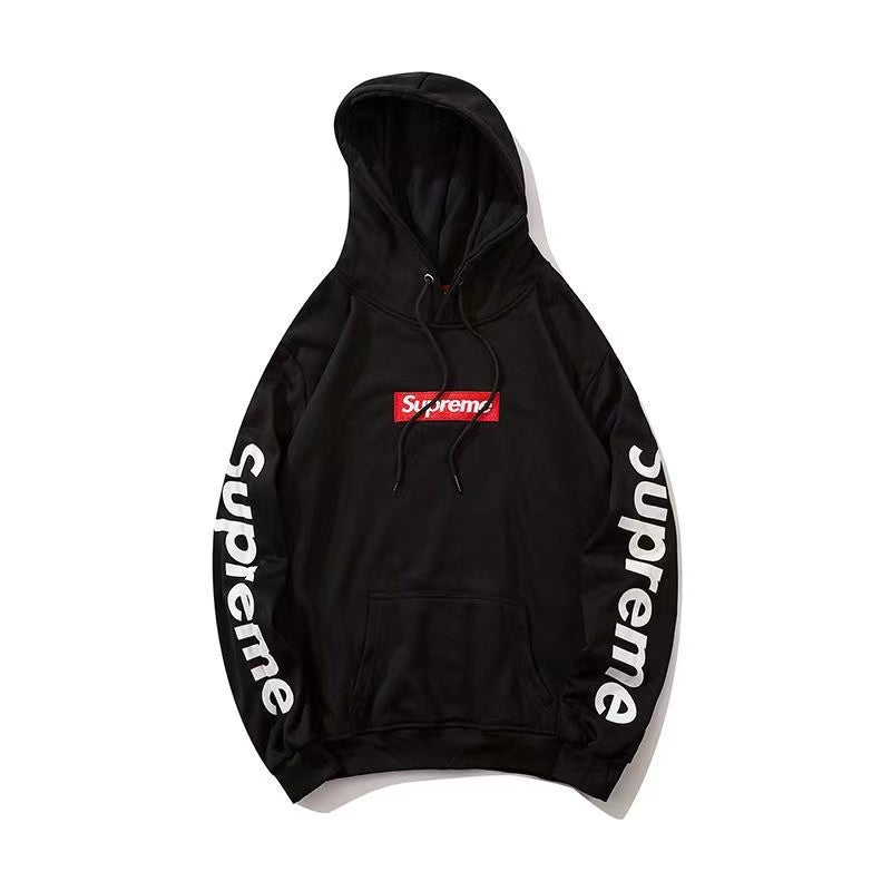 Supreme 袖ロゴ ボックスロゴ スウェットパーカー