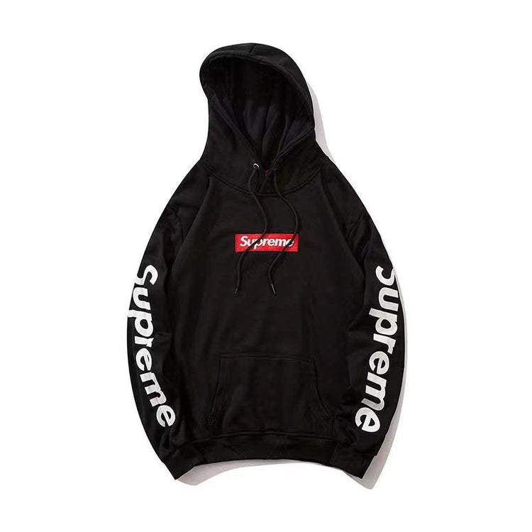 Supreme 袖ロゴ ボックスロゴ スウェットパーカー