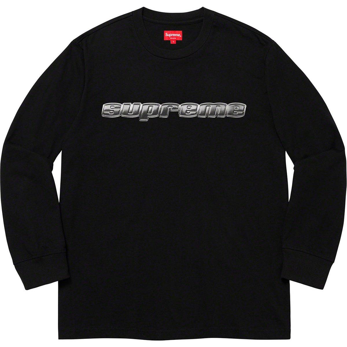 Supreme クロームロゴ 長袖Tシャツ
