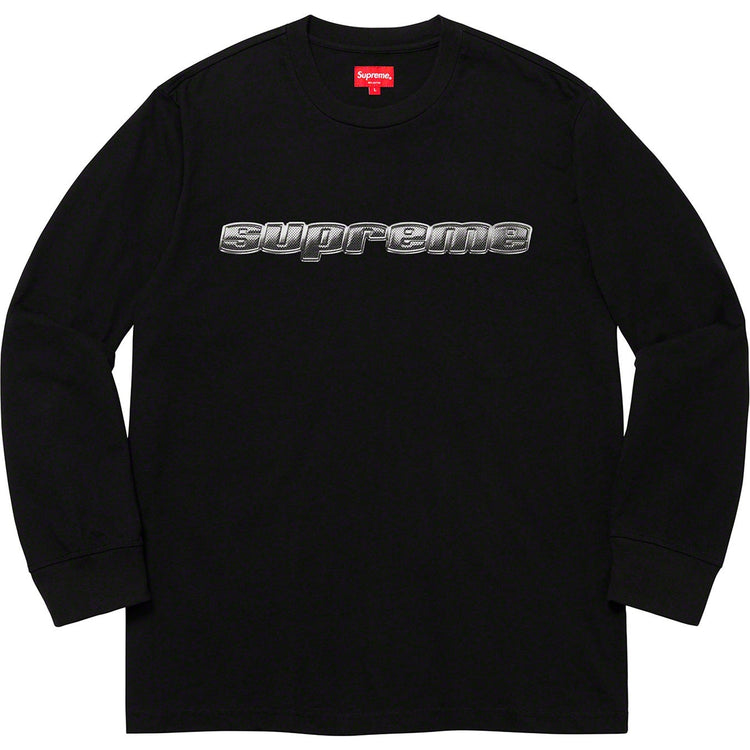 Supreme クロームロゴ 長袖Tシャツ