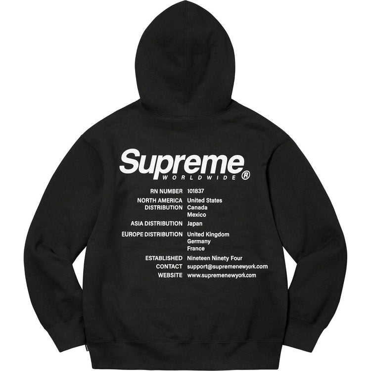 Supreme ワールドワイド スウェットパーカー