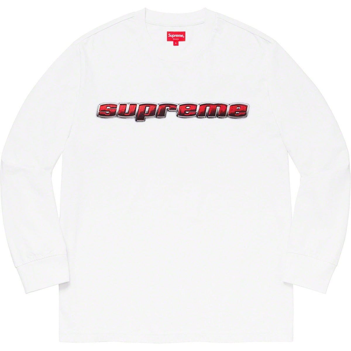 Supreme クロームロゴ 長袖Tシャツ