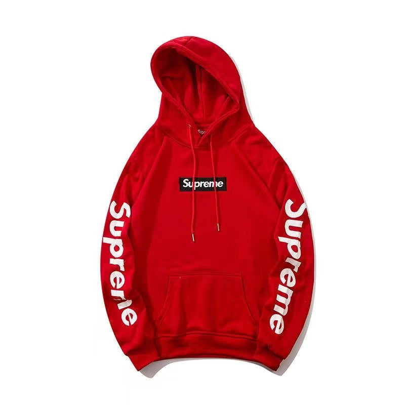 Supreme 袖ロゴ ボックスロゴ スウェットパーカー