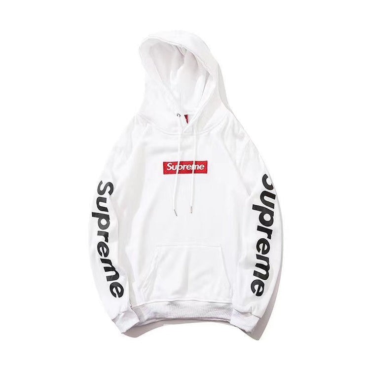 Supreme 袖ロゴ ボックスロゴ スウェットパーカー