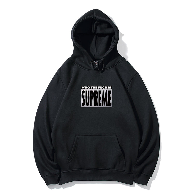 Supreme 縦長スクエアロゴ スウェットパーカー