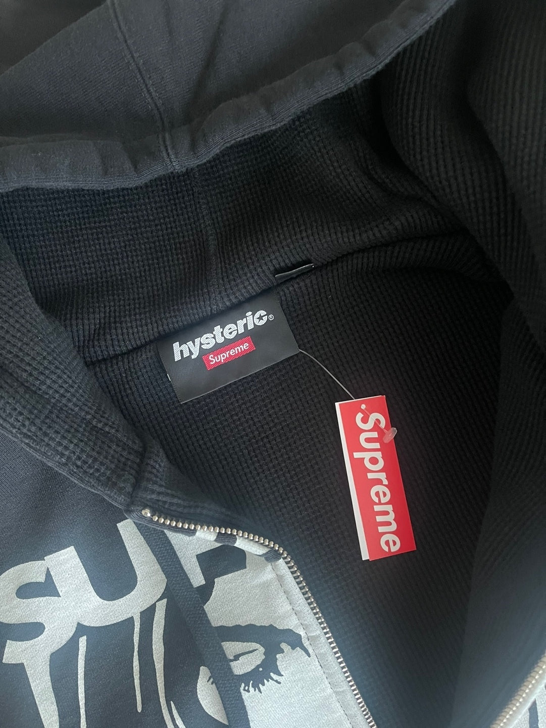 Supreme × HYSTERIC GLAMOUR サーマル裏地 ジップアップパーカー