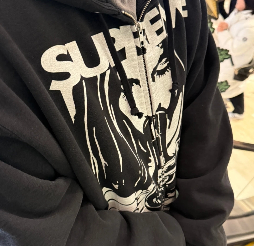 Supreme × HYSTERIC GLAMOUR サーマル裏地 ジップアップパーカー